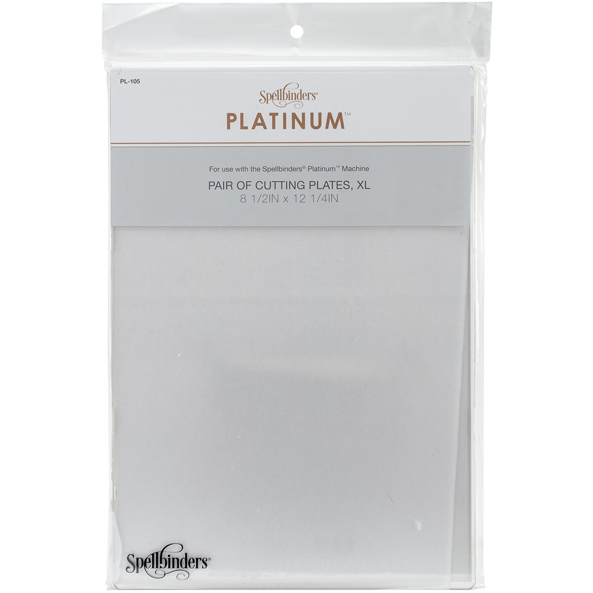 Spellbinders Platinum Cutting Plates 2/Pkg-X-Large 12.25"X8.5"