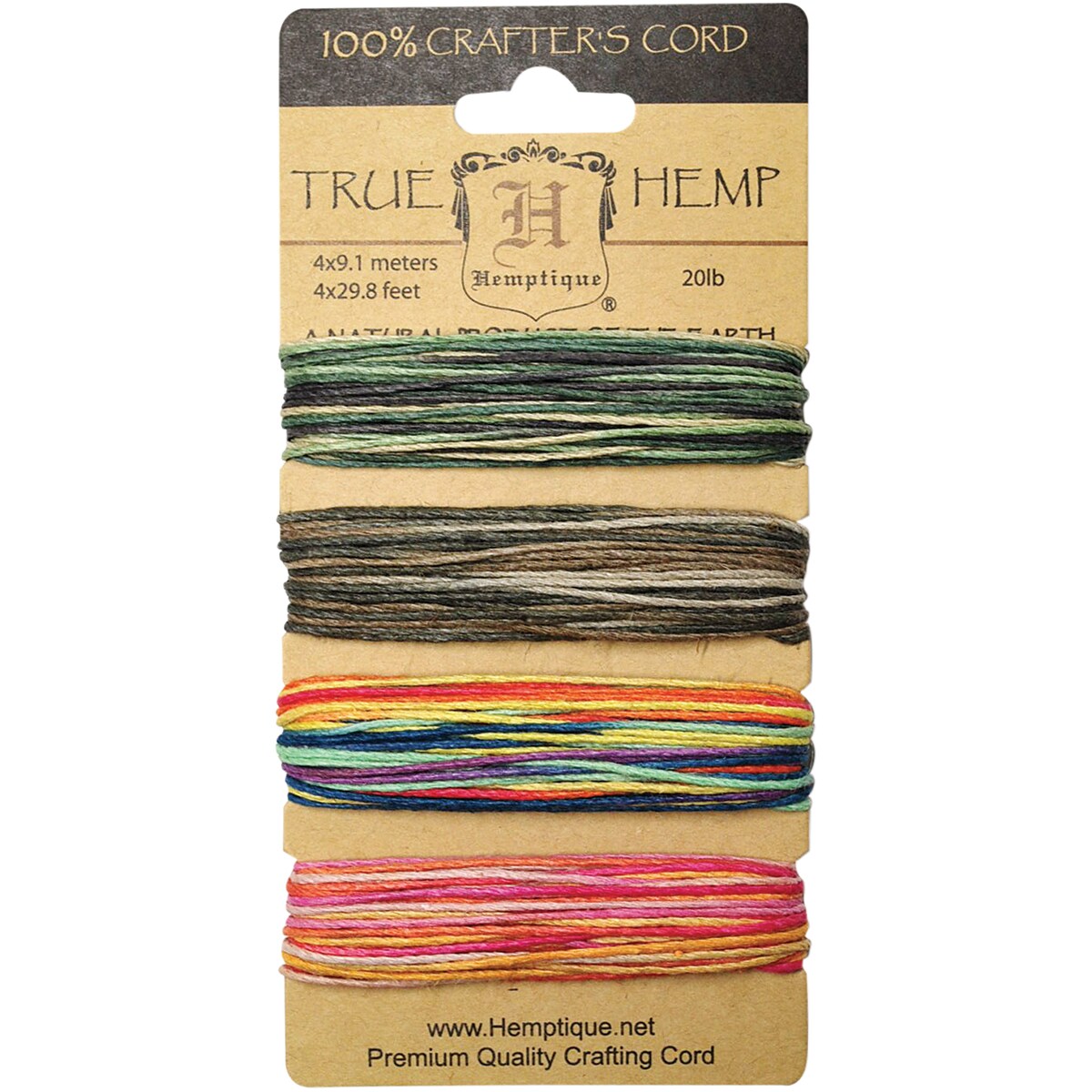 Hemptique Hemp Cord - 20lb 120ft Primary