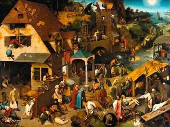 The Dutch Proverbs Poster Print by Pieter Bruegel the Elder - Item # VARPDX3AA2720