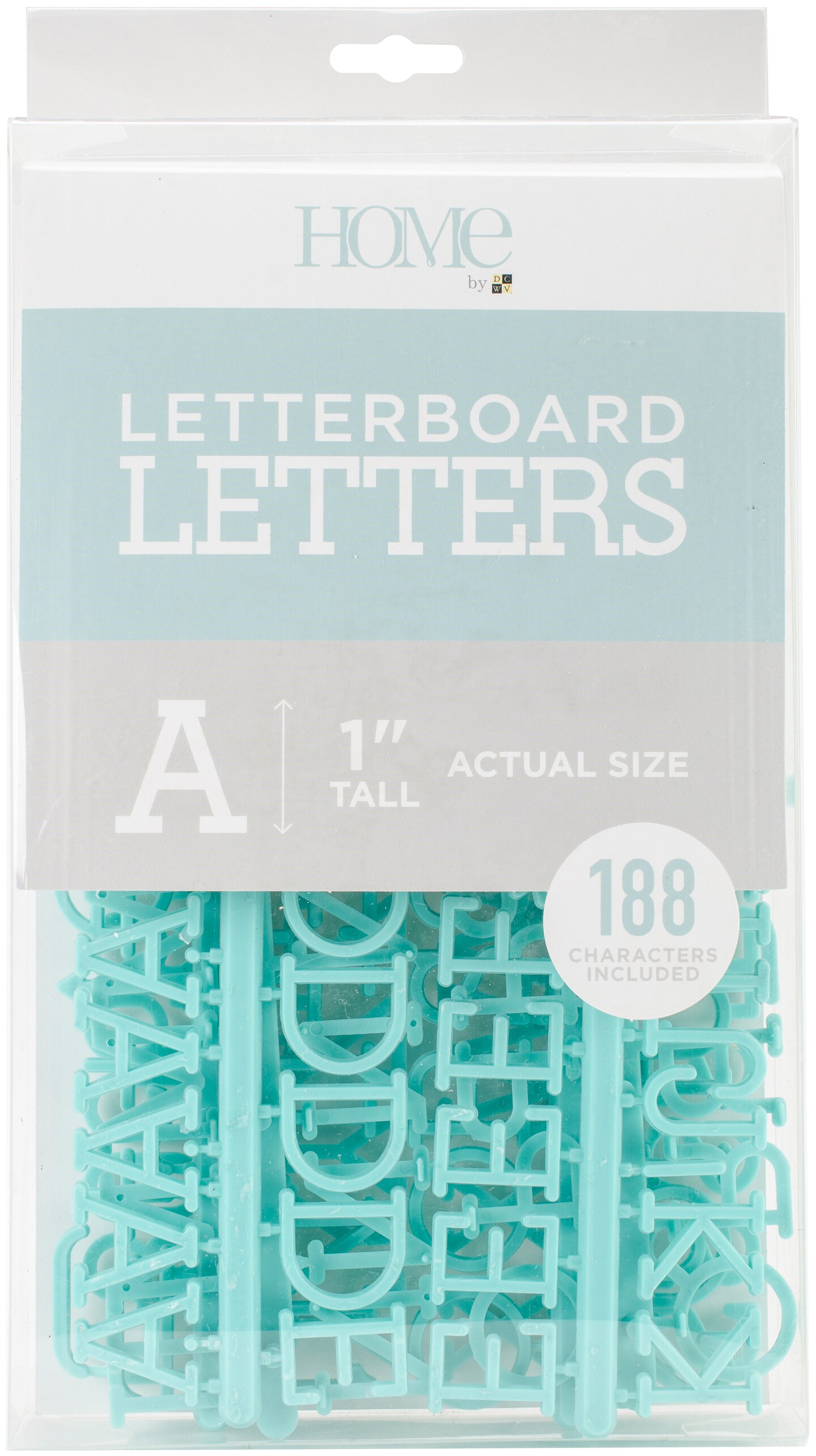 DCWV Letterboard Letters &#x26; Characters 1&#x22; 188/Pkg