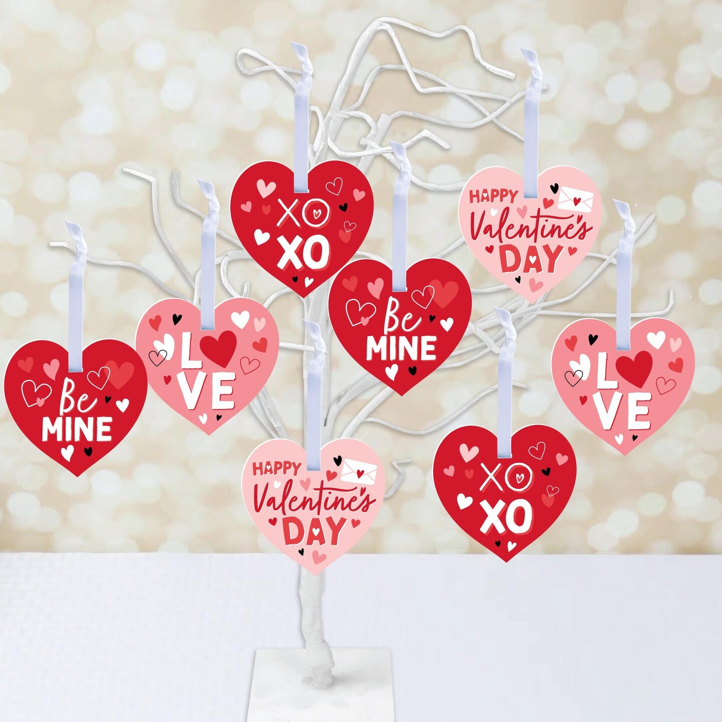 Big Dot of Happiness Heart Ornaments - Thumbnail 4