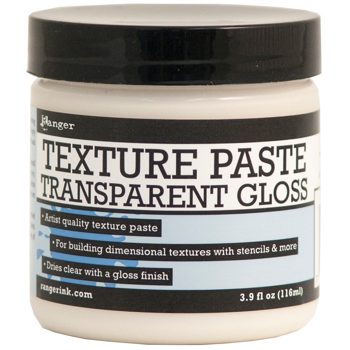 Ranger Texture Paste 4oz-Transparent Gloss