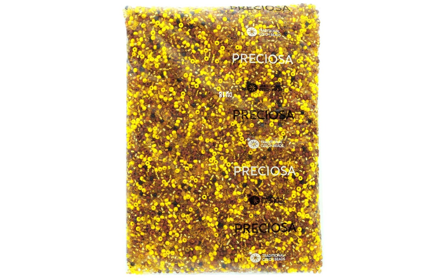 John Bead Czech Seed Beads 8/0 Multi Yellow