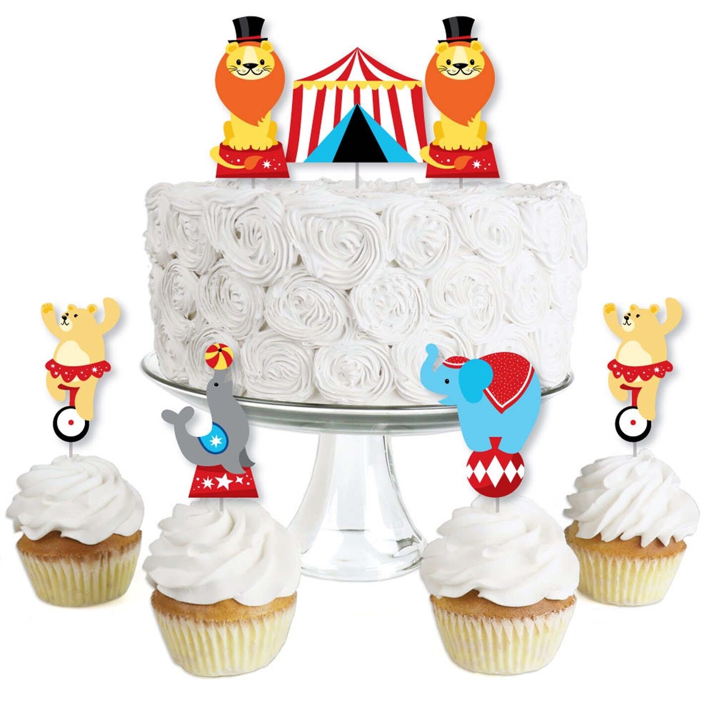 Circus Cake Topper, Carnival Theme Birthday Party, Personalized Cake Topper  by Let's Celebrate Now | Catch My Party