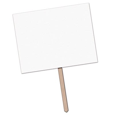 Blank Yard Sign with Stake