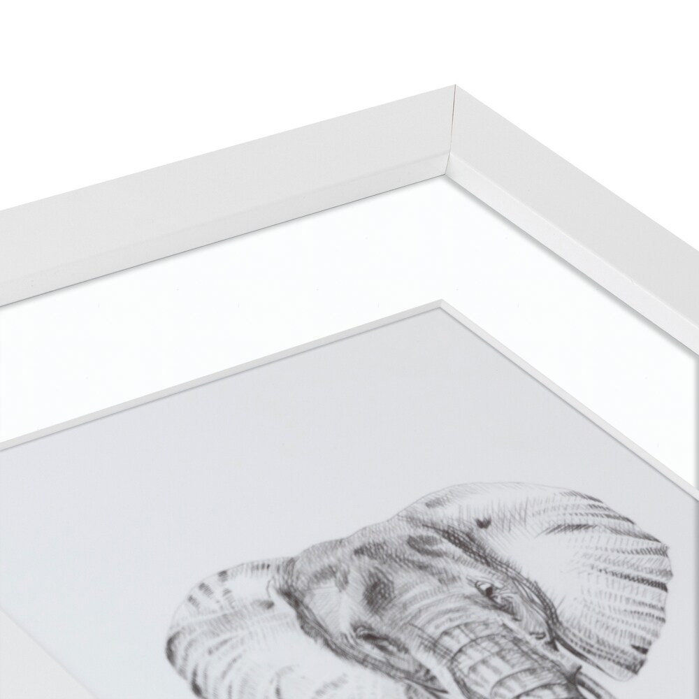 ArtToFrames Collage Photo Picture Frame with 3 - 3.5x5 inch Openings, Framed in White with Over 62 Mat Color Options and Regular Glass (CSM-3966-29)