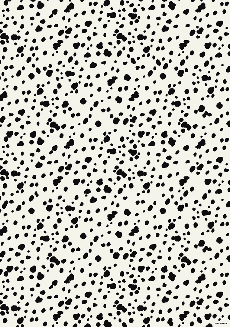 Wrapping Paper - Dalmatian Black &#x26; White