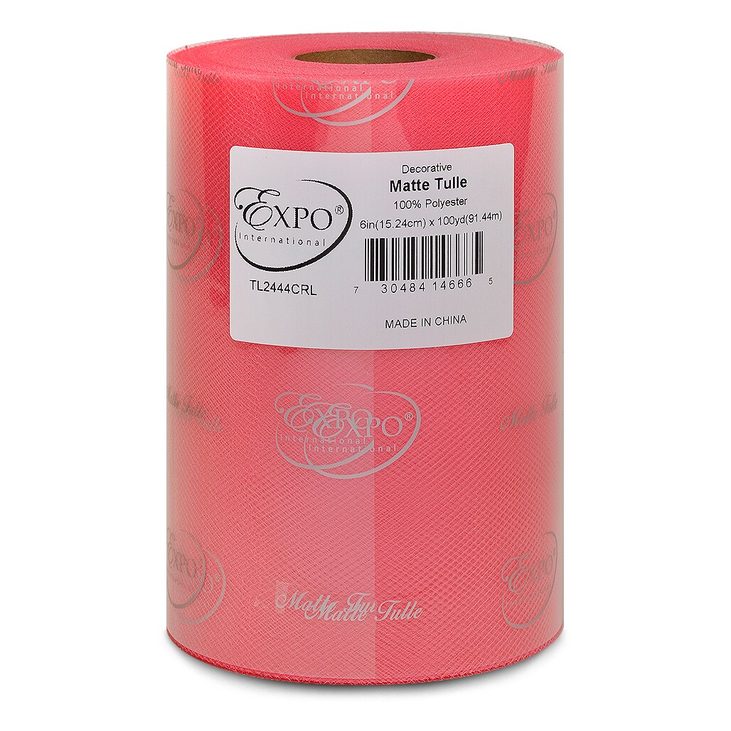 Decorative Matte Tulle, Roll/Spool of 6” X 100 Yards, Pack of 1 Michaels