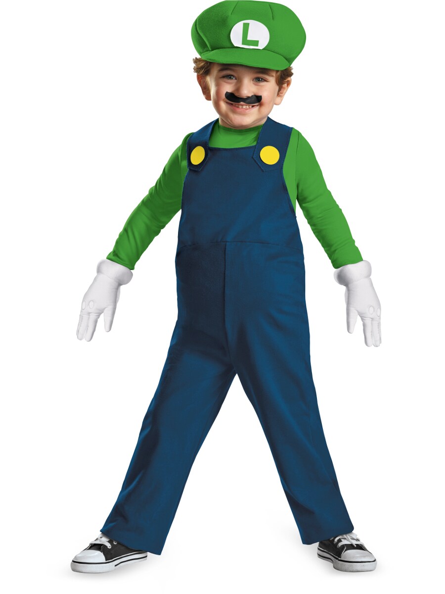 Childs Boy&#x27;s Super Mario Brothers Luigi Toddler Costume