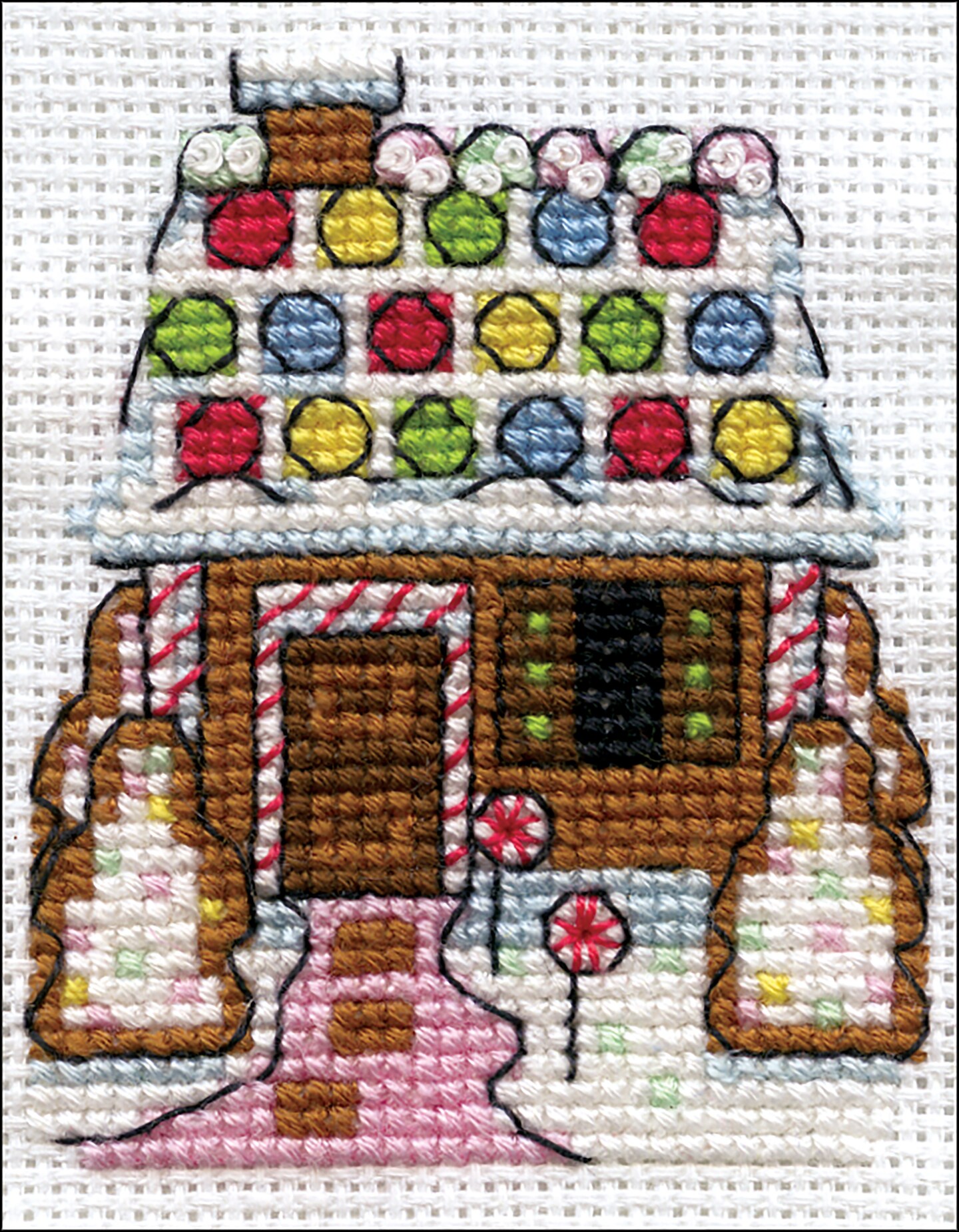 Design Works Counted Cross Stitch Kit 2"X3"-Gingerbread House (14 Count)