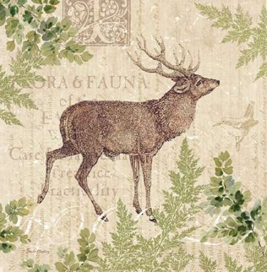 Woodland Trail I - deer Poster Print by Pamela Gladding - Item # VARPDXRB7770PG