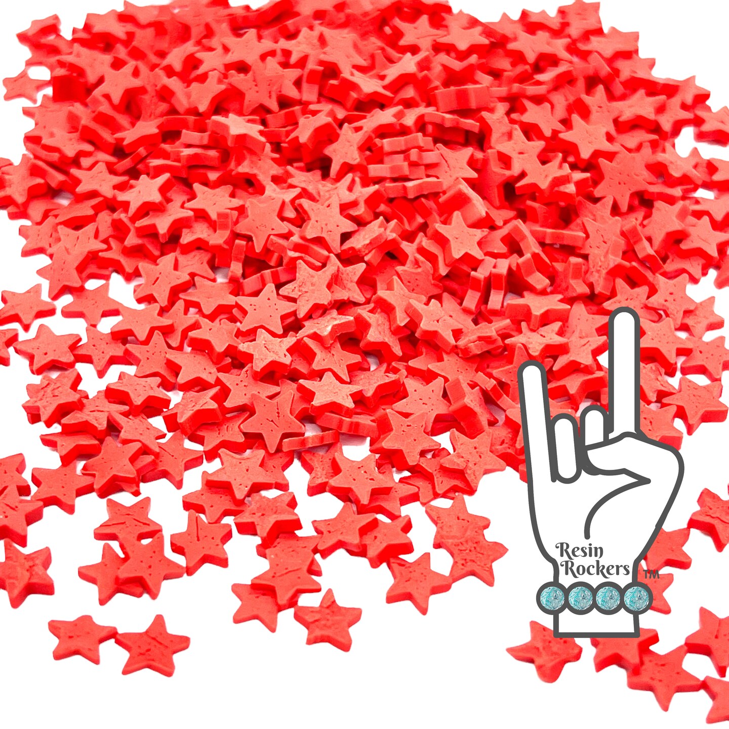 Star Polymer Clay Shapes for Snow Globe and Shaker Filler