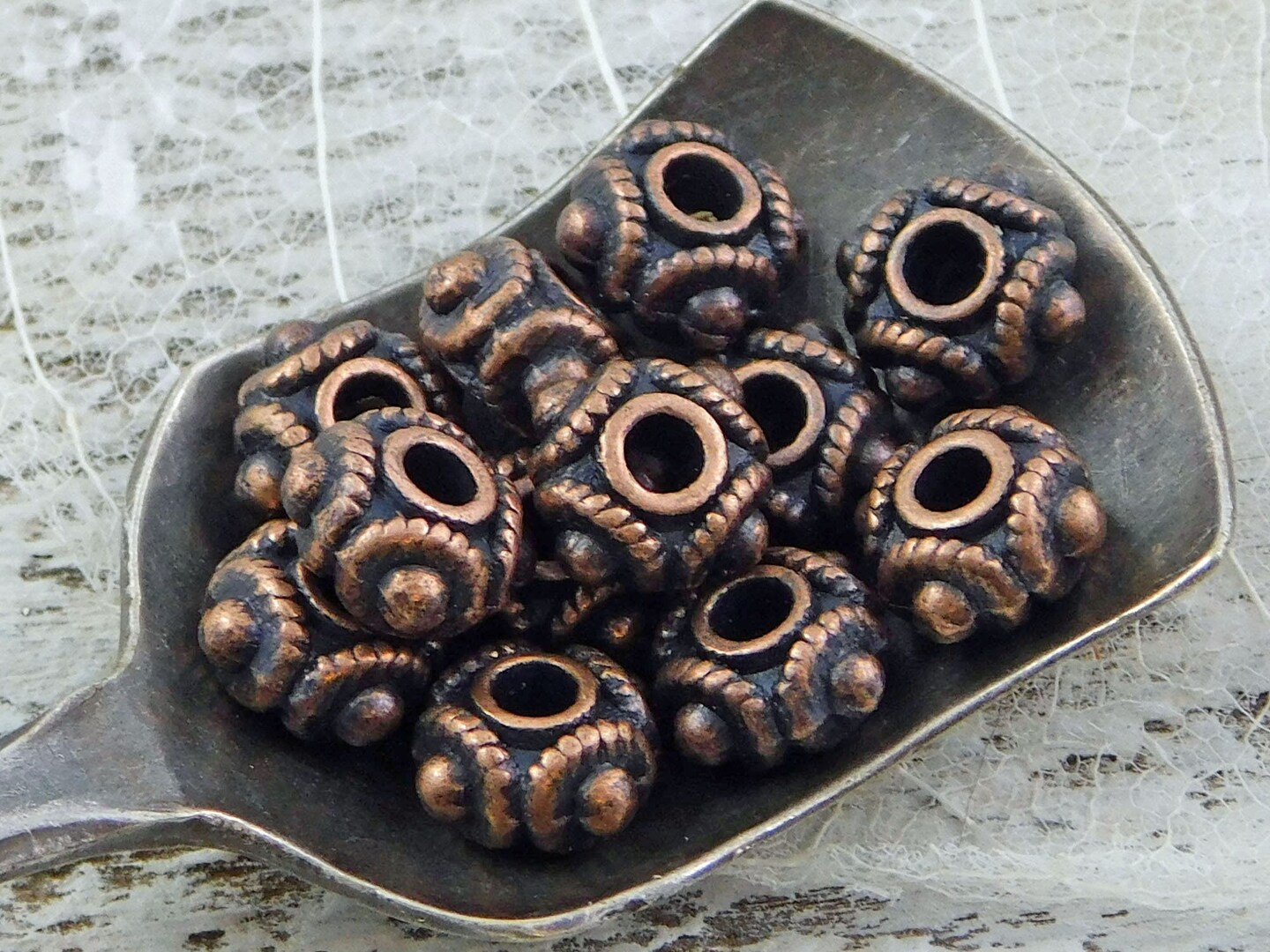 *50* 8x5mm Antique Copper Rounded Rondelle Spacer Beads | Michaels