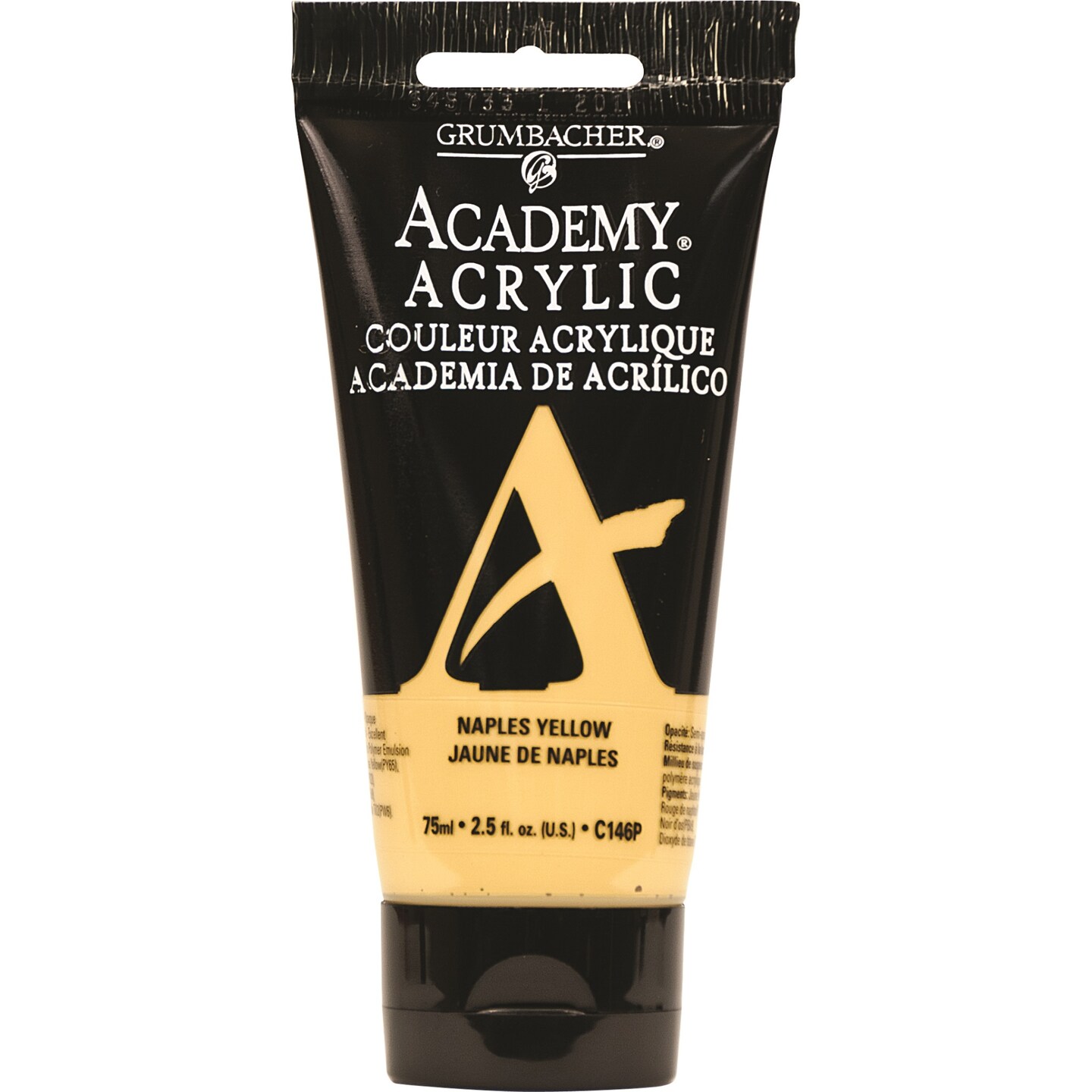 Grumbacher Academy Acrylic Paint, Gloss, 75ml/2.5 Ounce Plastic Tube ...