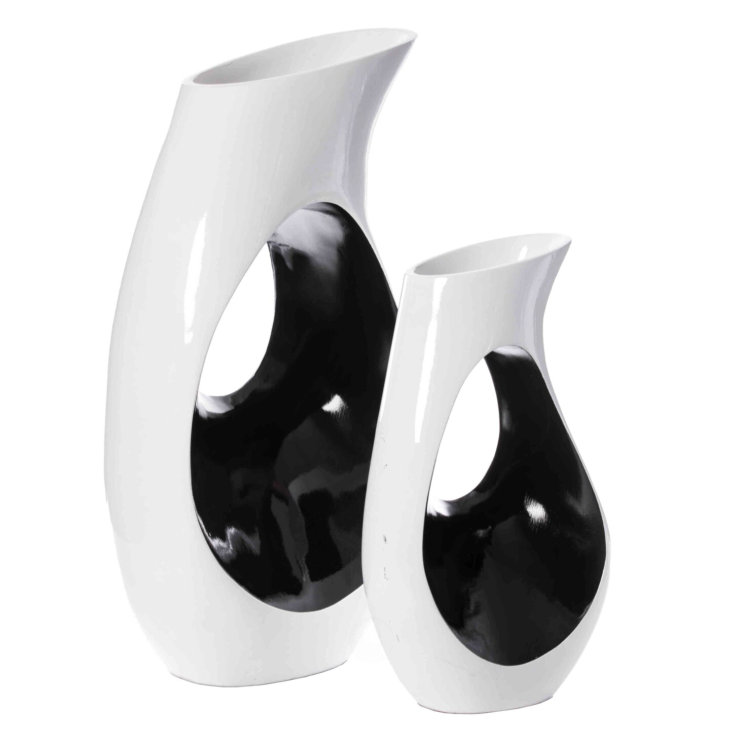 Modern floor vase, White Unique Trumpet Floor Vase, Home Interior Decoration, Modern Floor Vase, Tall Floor Vases for Entryway and Living Room And Office