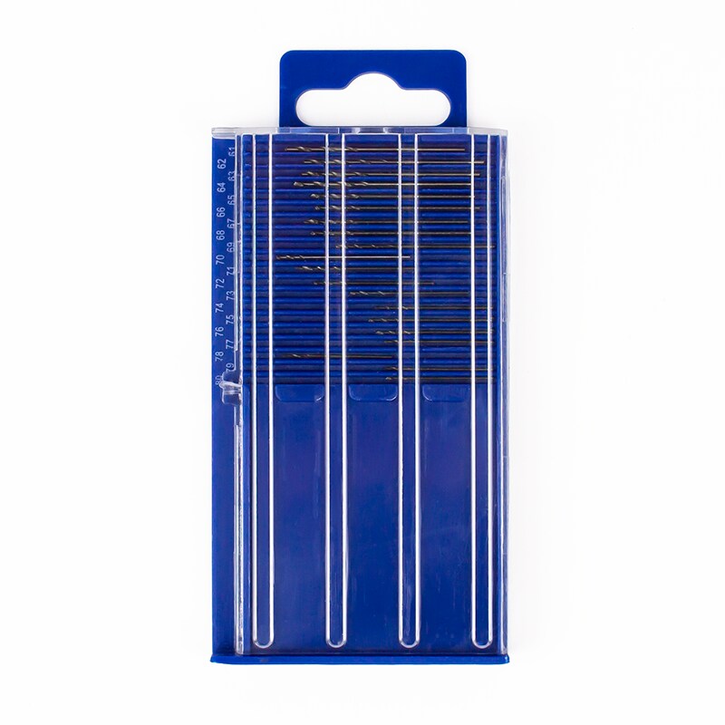 Excel Blades 20-Piece Fine High-Speed Steel Drill Bit Set (#61- #80)