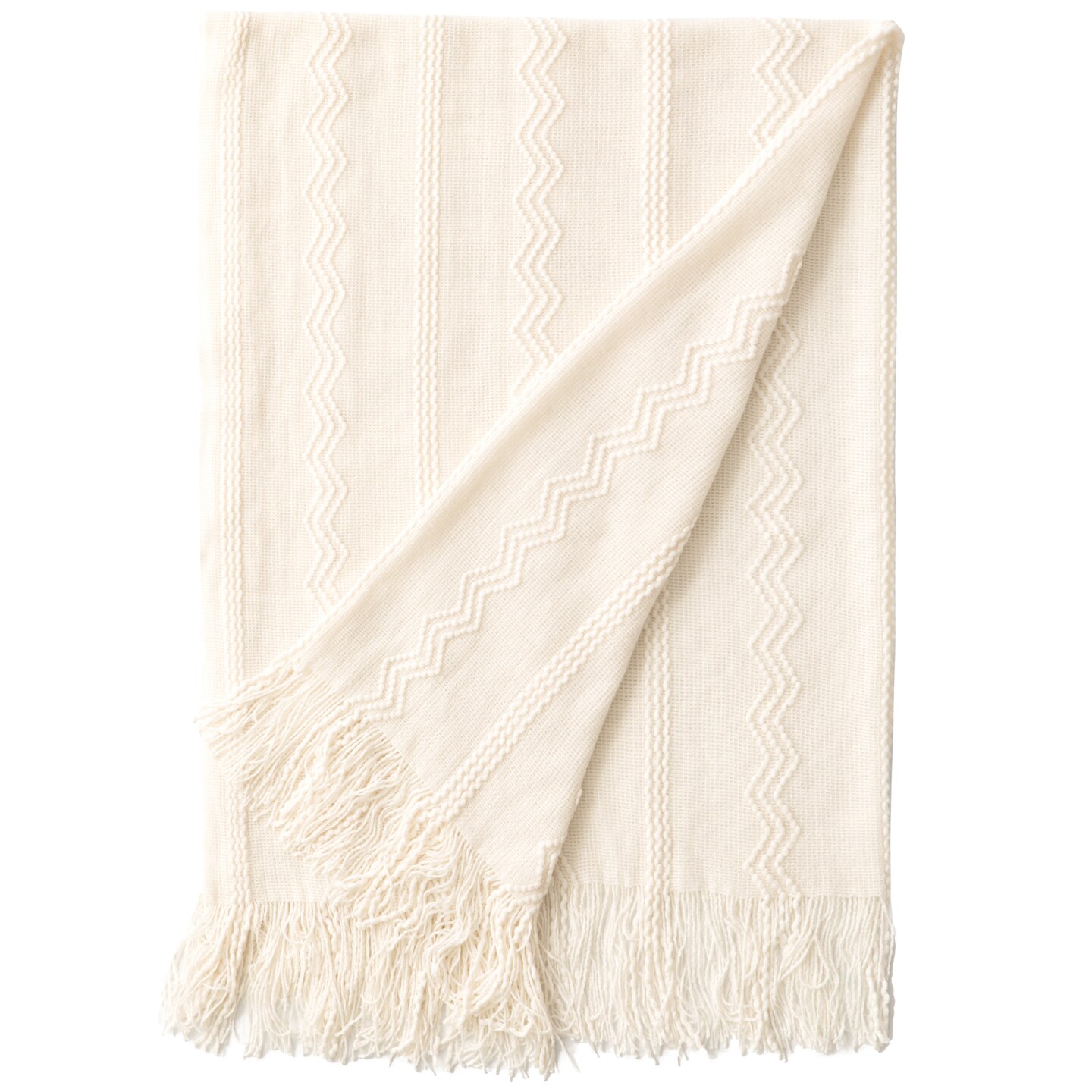 Decorative Throw Blanket - 50x60in Soft Knit with Delightful Fringe Edges for a Sophisticated and Cozy Touch to Your Living Space Lightweight, Breathable, Easy Care, Versatile, All-Season, Ideal for Lounging, Gifting