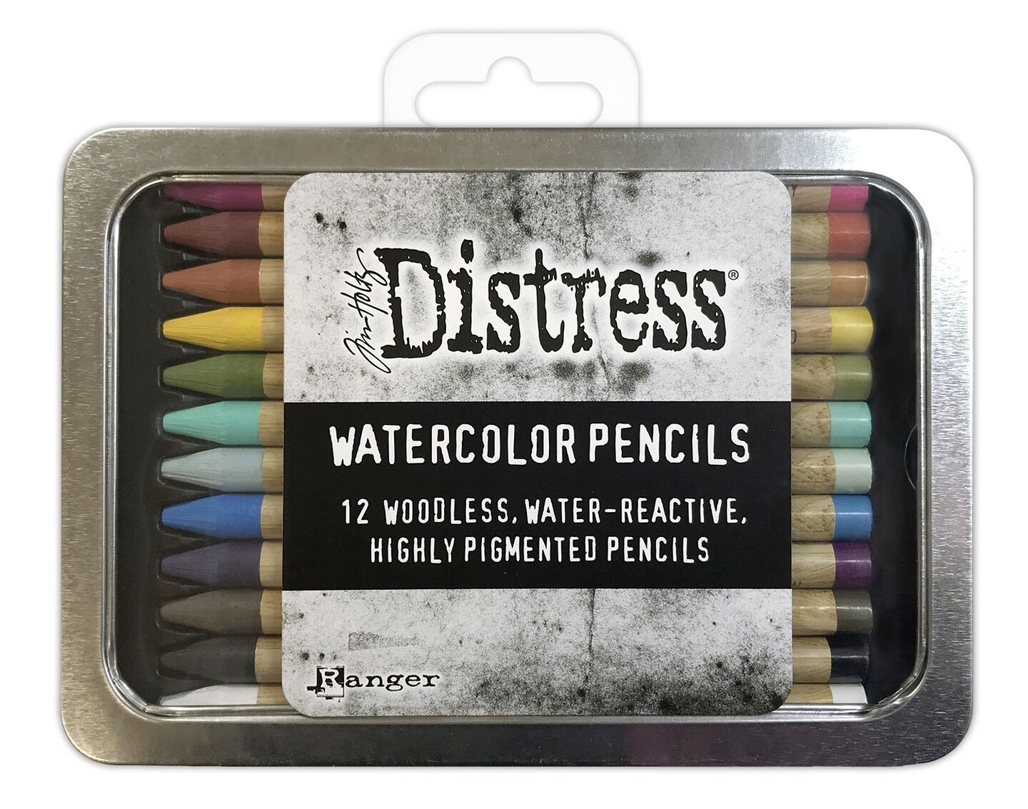 Tim Holtz Distress Watercolor Pencils 12/Pkg-Set 1