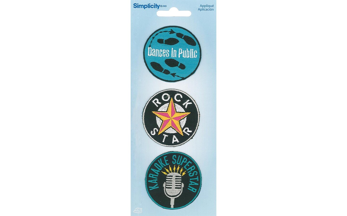 Simplicity Applique Iron On Music 3pc