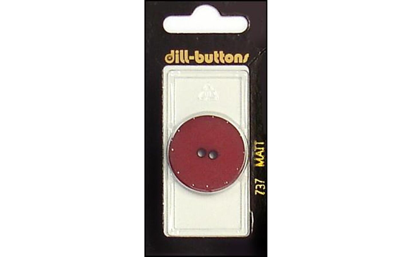 Dill Buttons 28mm 1pc 2 Hole Wine