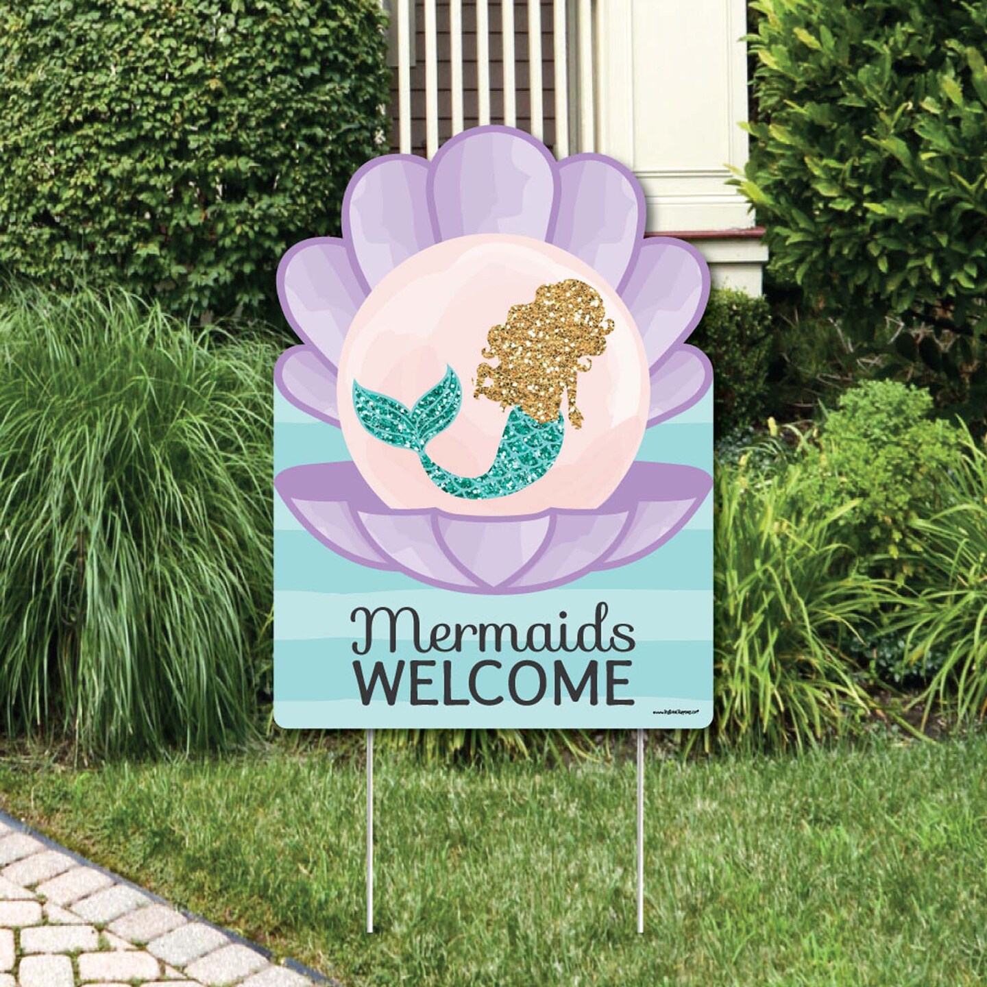 Big Dot Of Happiness Let's Be Mermaids - Party Decorations - Birthday ...