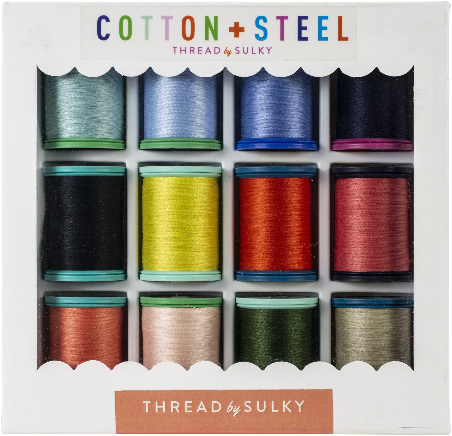 Sulky Cotton + Steel Thread Collection 50wt 660yd 12/Pkg-Wildflowers