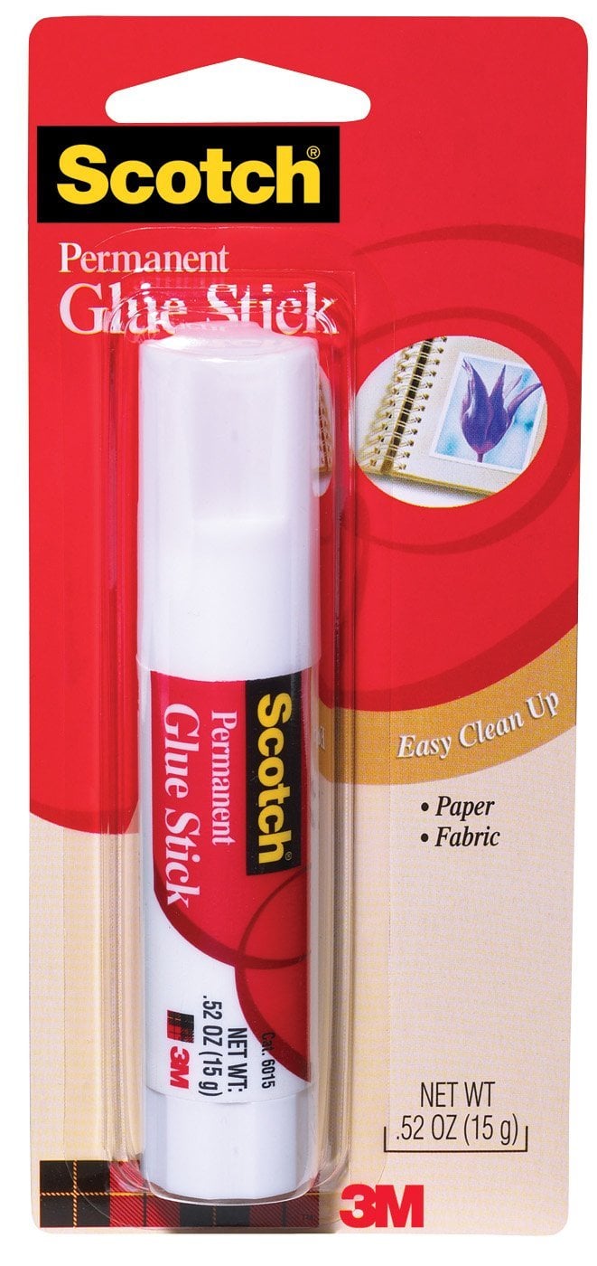 3M Scotch Permanent Glue Stick White .45 oz. (Carded) Michaels