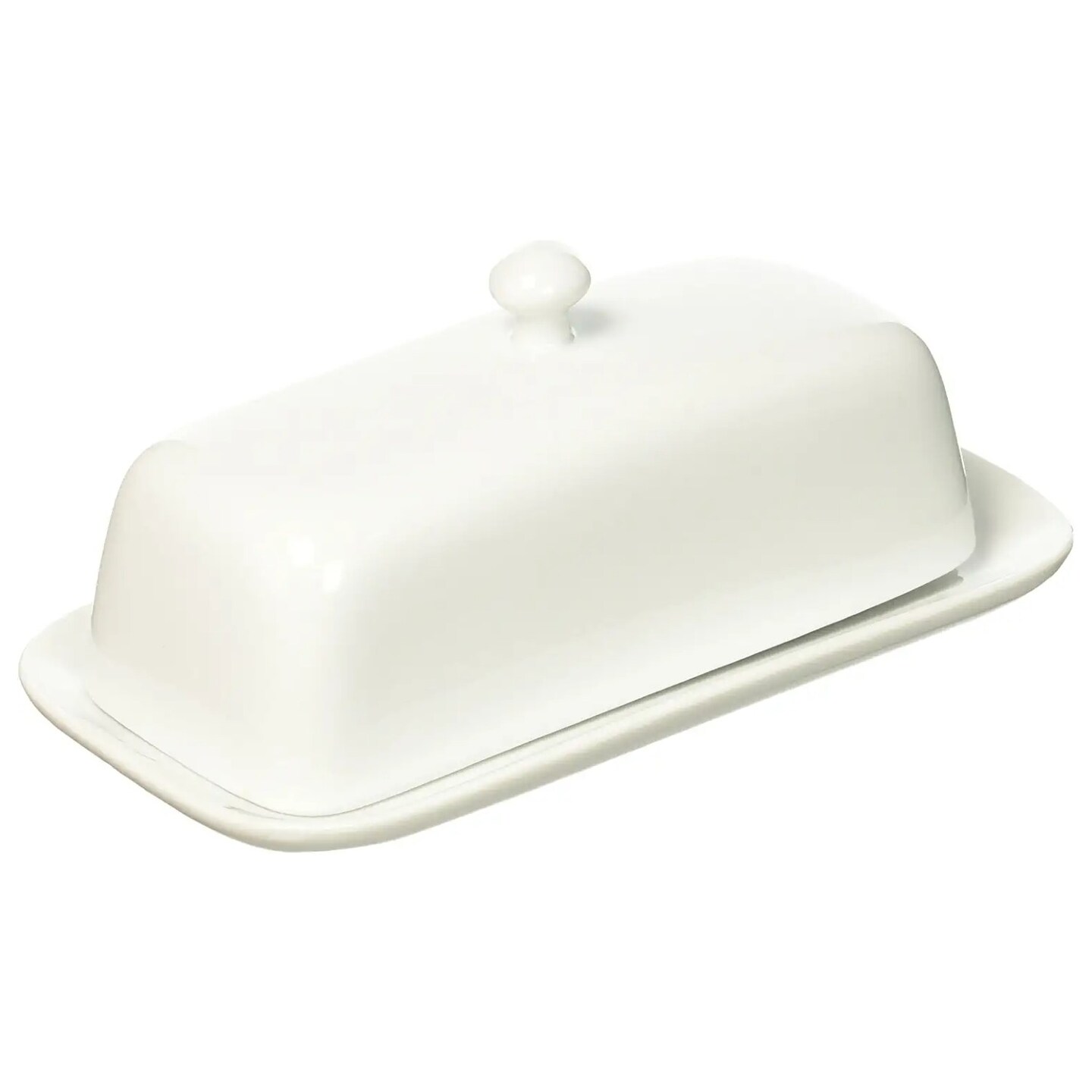 Bia Cordon Bleu 901114 Porcelain Covered 2-Piece Butter Dish 8.25" X 3.5" White