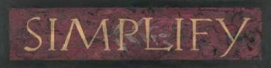 Simplify Poster Print by Stephanie Marrott - Item # VARPDXSM015