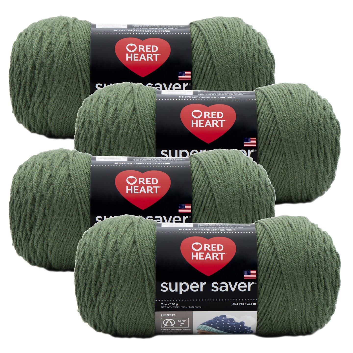 (Pack of 4) Red Heart Super Saver YarnMedium Thyme Michaels