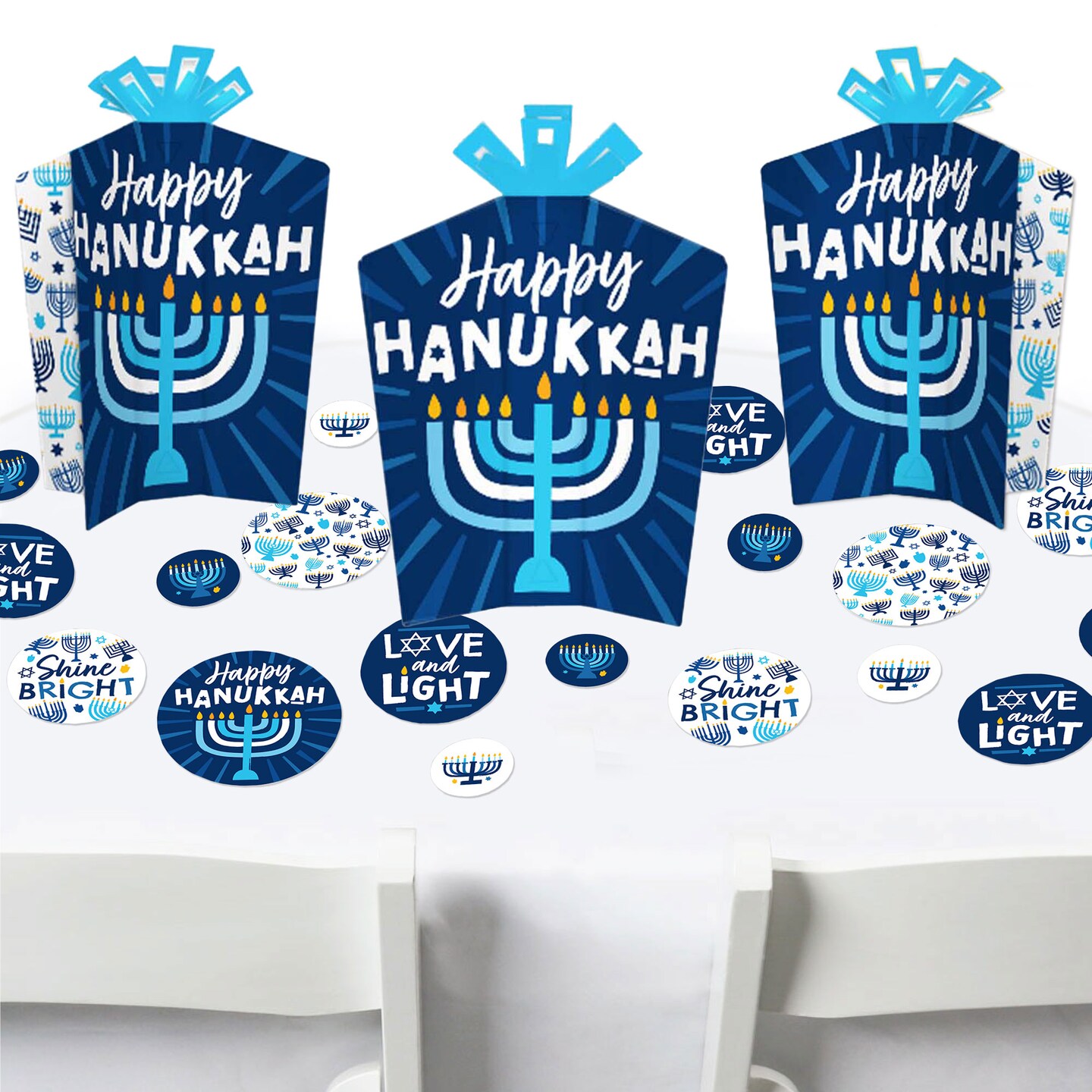 Big Dot of Happiness Hanukkah Menorah Chanukah Holiday Party Decor
