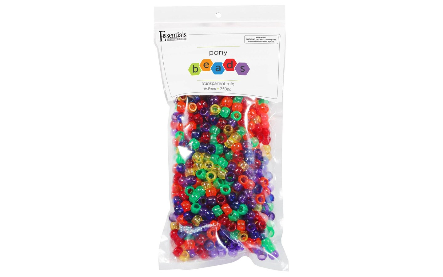 Transparent Mix Colors Craft Pony Beads 6 x 9mm Assorted Colors Bulk - Pony  Bead Store