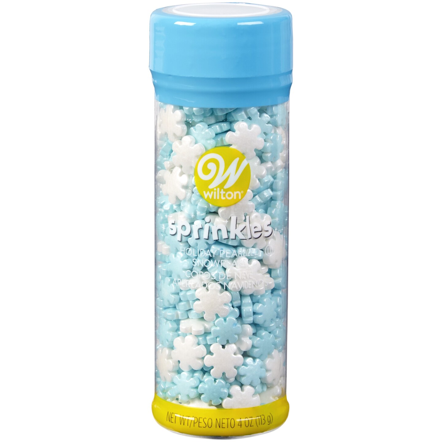 Wilton Sprinkles Mix-Christmas Pearlized Snowflakes