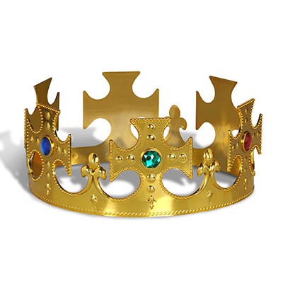 Plastic Jeweled King&#x27;s Crown