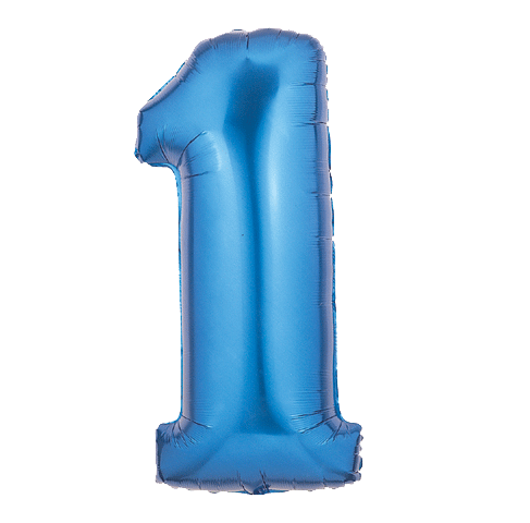 Megaloon Number One Blue Balloon | Michaels