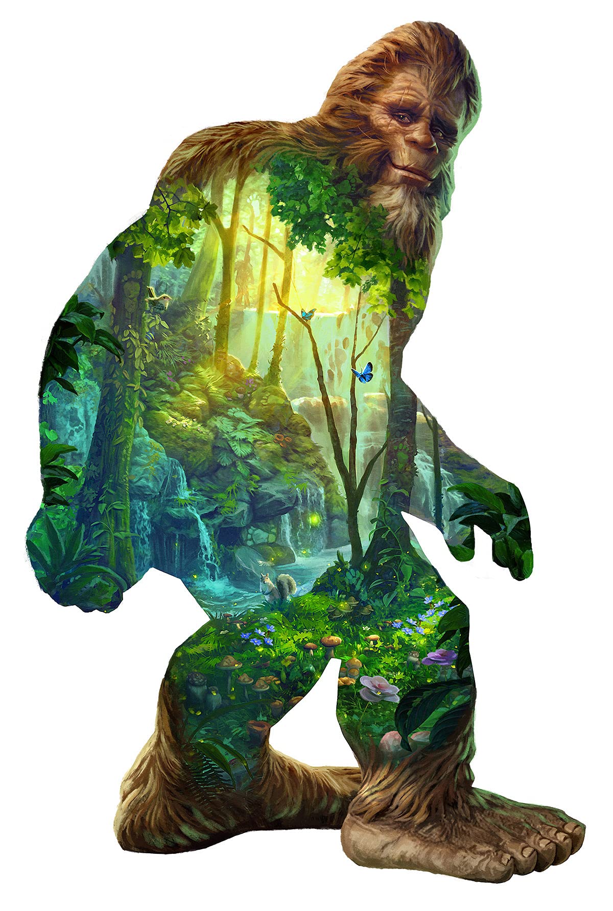 Sunsout Big Foot 850 pc Special Shape  Jigsaw Puzzle 95040