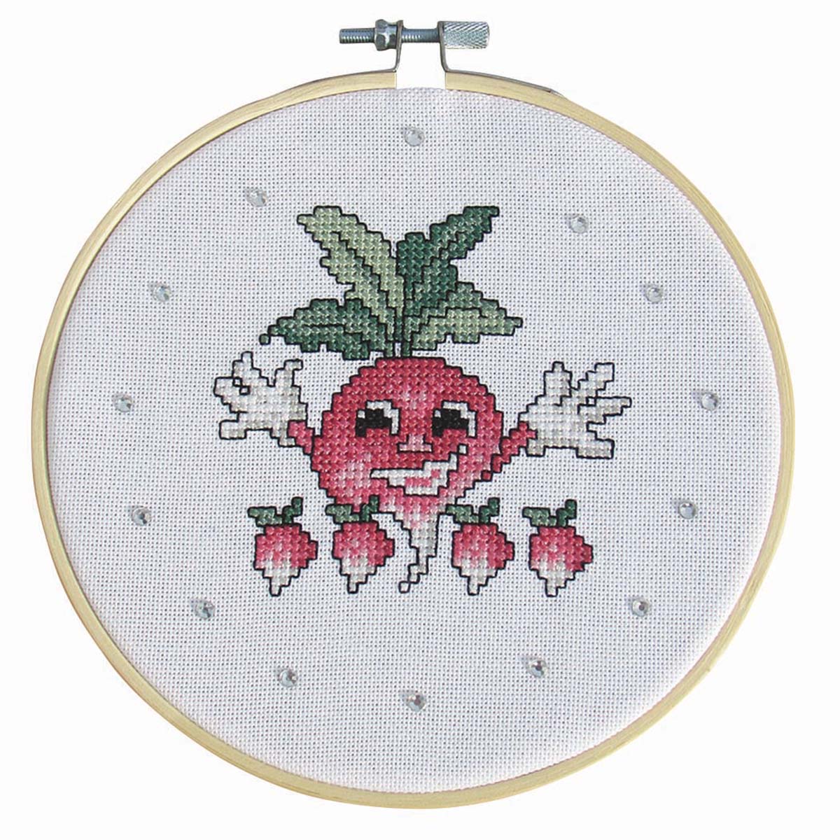 Craftways Radish Hoop Counted Cross Stitch Kit Michaels