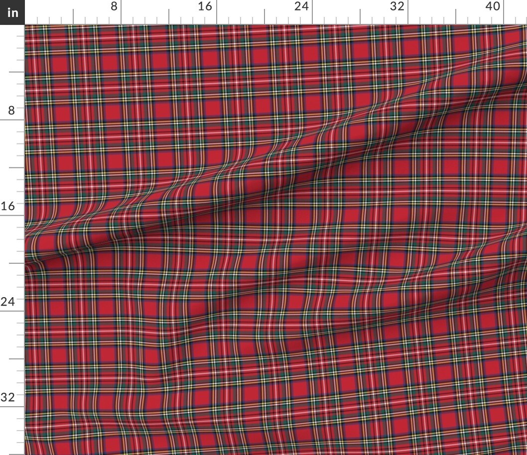 Various Fabrics by the Yard or Fat Quarter Royal Tartan Style Christmas Plaid Kilt Red Black Green Blue Scottish Custom Printed Fabric by Spoonflower
