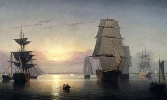 Boston Harbor Sunset Poster Print by Fitz Hugh Lane - Item # VARPDX282338