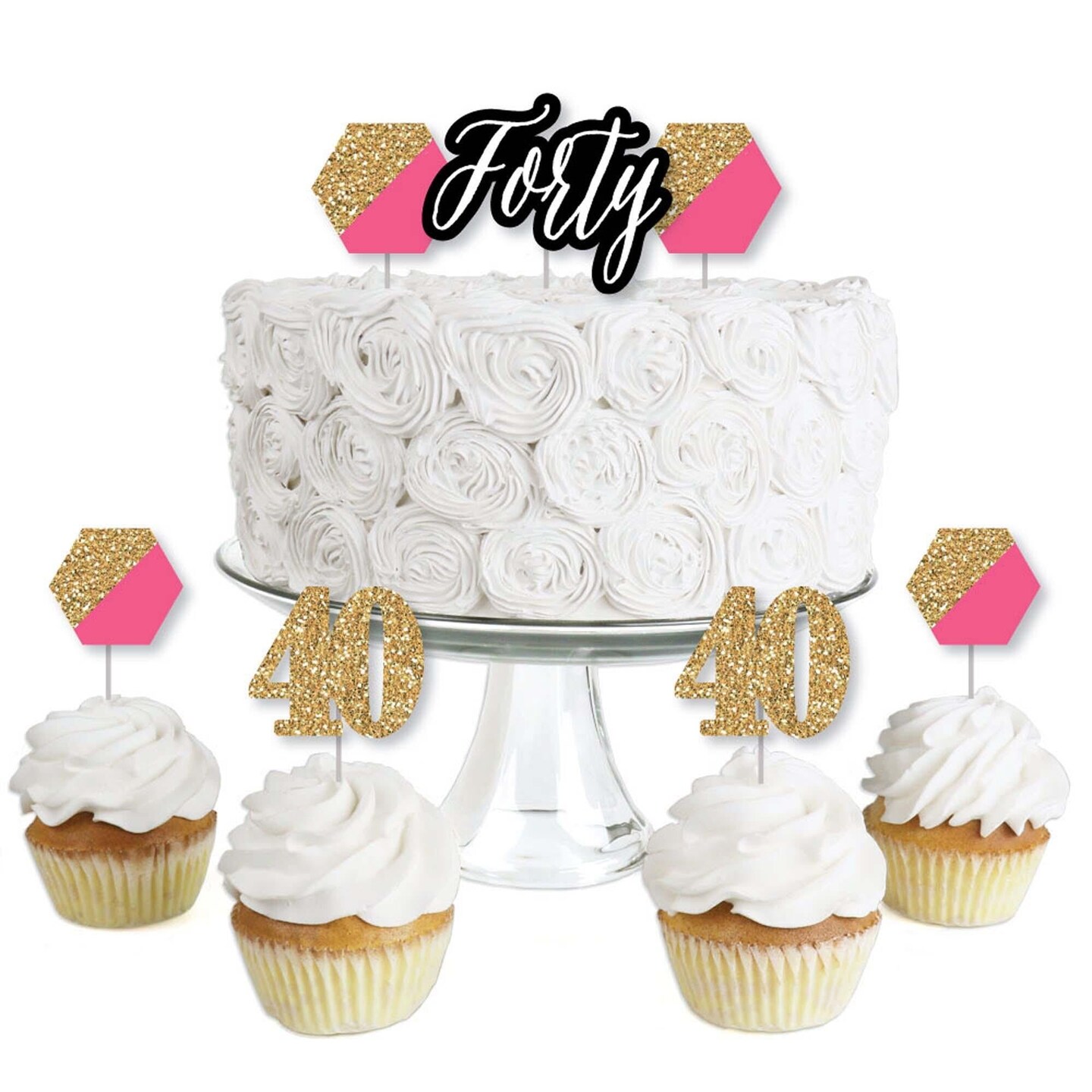 Lot De 24 Décorations Comestibles Pour Cupcakes