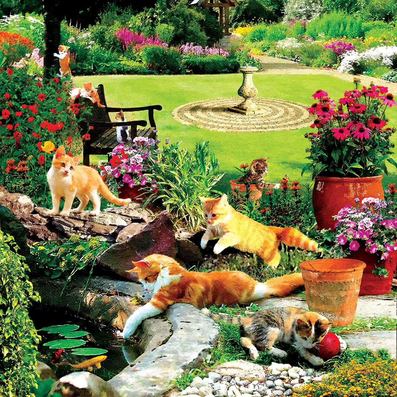 Sunsout Garden Fishermen 500 pc   Jigsaw Puzzle 42209