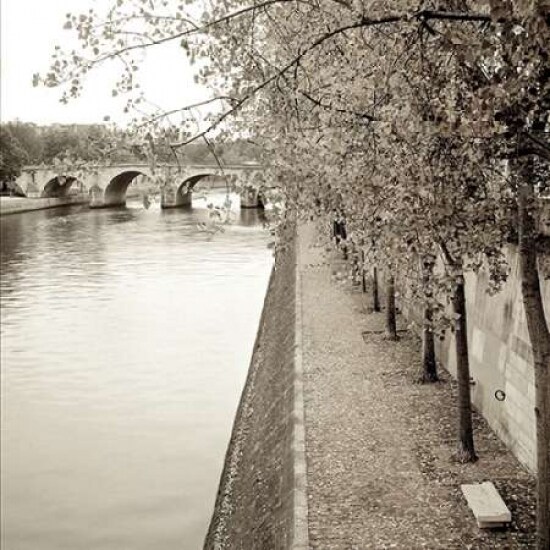 Sepia-Promenade Seine - 2 Poster Print by Alan Blaustein - Item # VARPDXABFR552B
