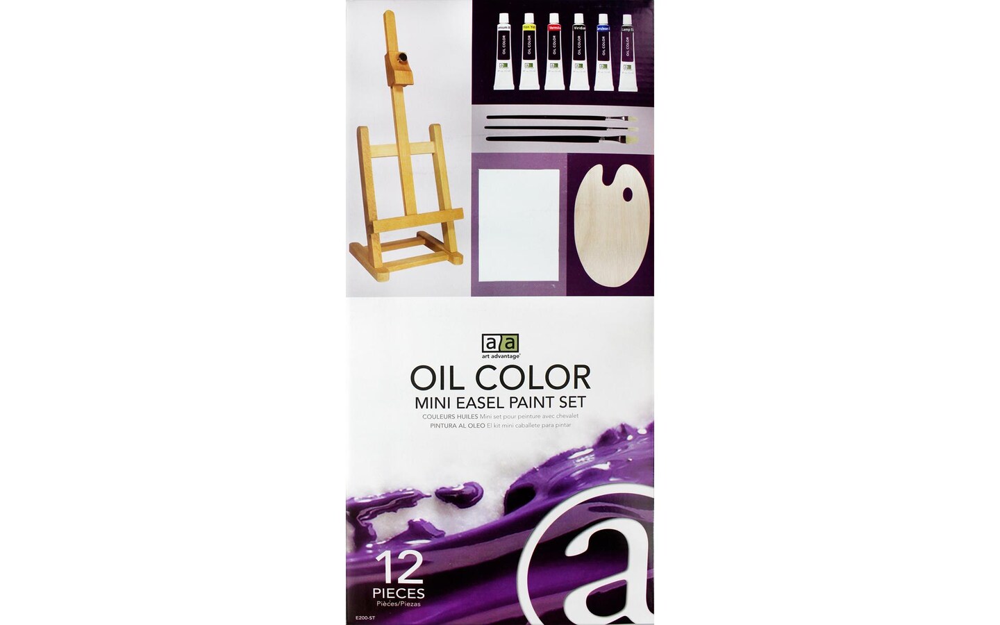 Art Advantage Paint Set Oil Mini Easel