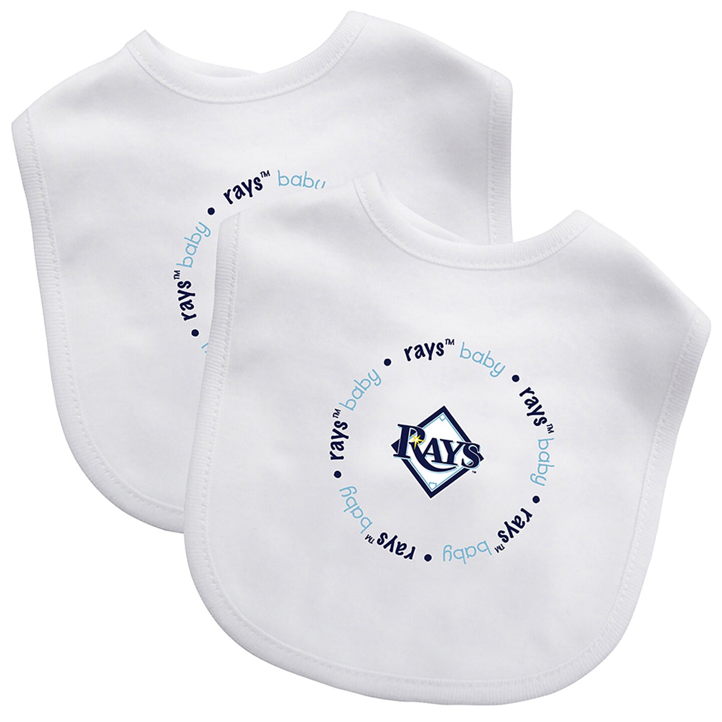 Baby Fanatic Officially Licensed Unisex Baby Bibs 2 Pack MLB Tampa
