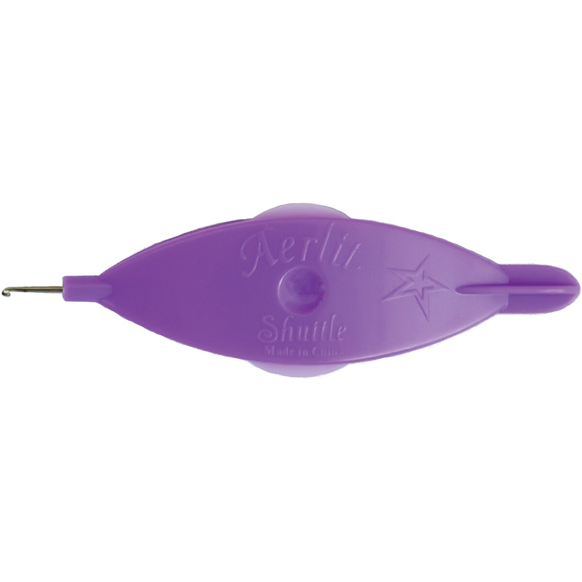 Handy Hands Aerlit Tatting Shuttle W/2 Bobbins-Lavender Lilac