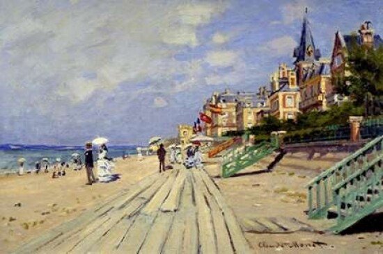 Plage de Trouville Poster Print by Claude Monet - Item # VARPDX3CM1049