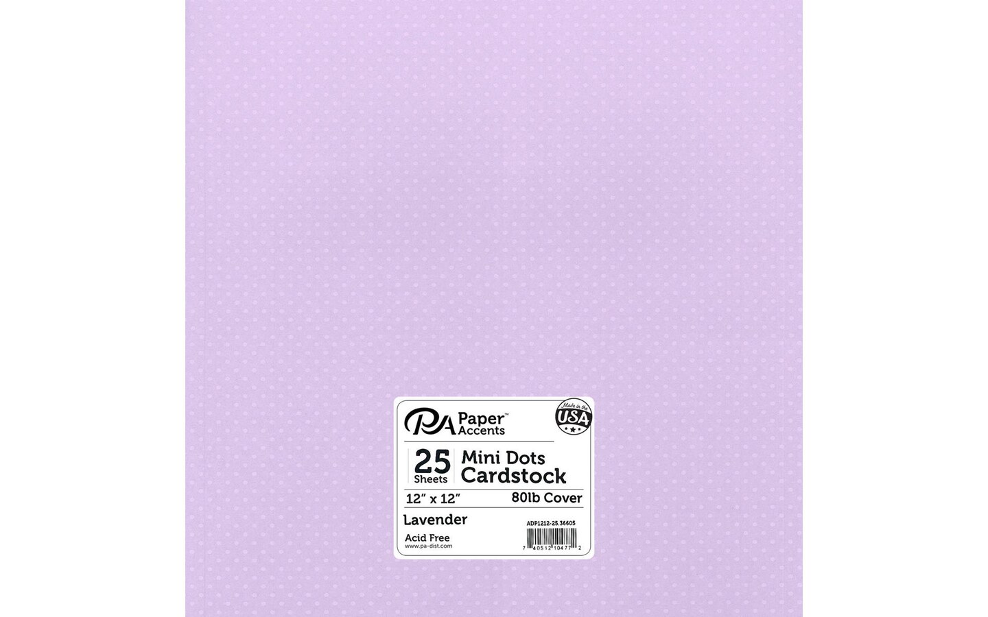 PA Paper Accents Mini Dots Cardstock 12