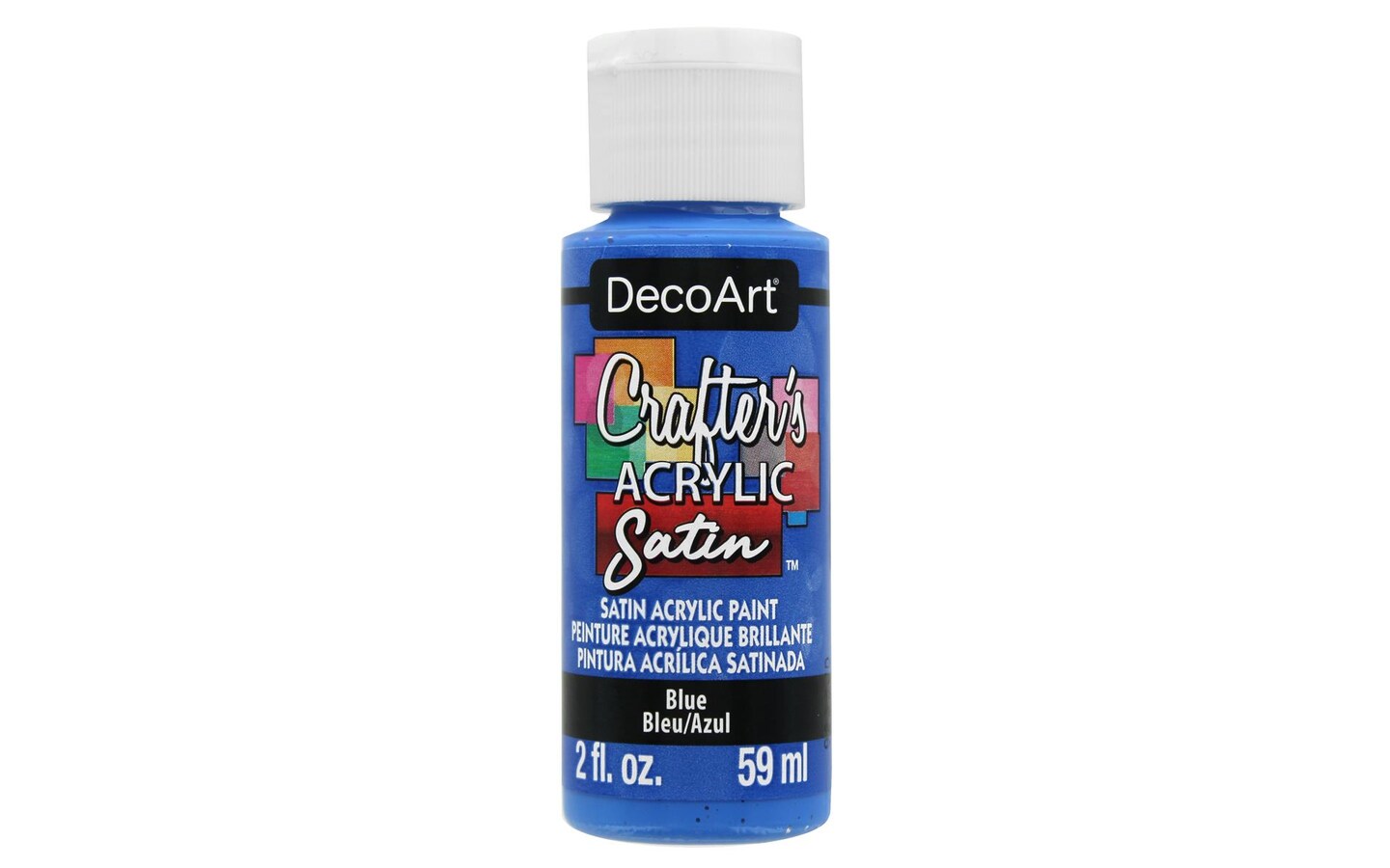 Decoart Crafter&#x27;s Acrylic Satin Paint 2oz Blue