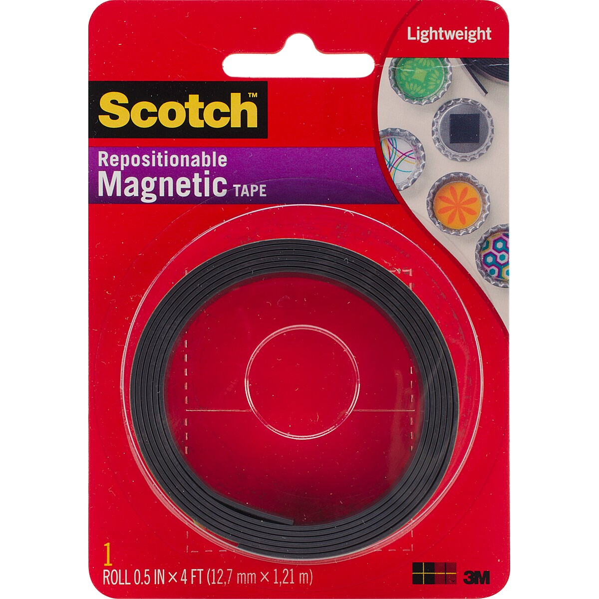 Scotch Repositionable Magnetic Tape-.5&#x22;X4&#x27;