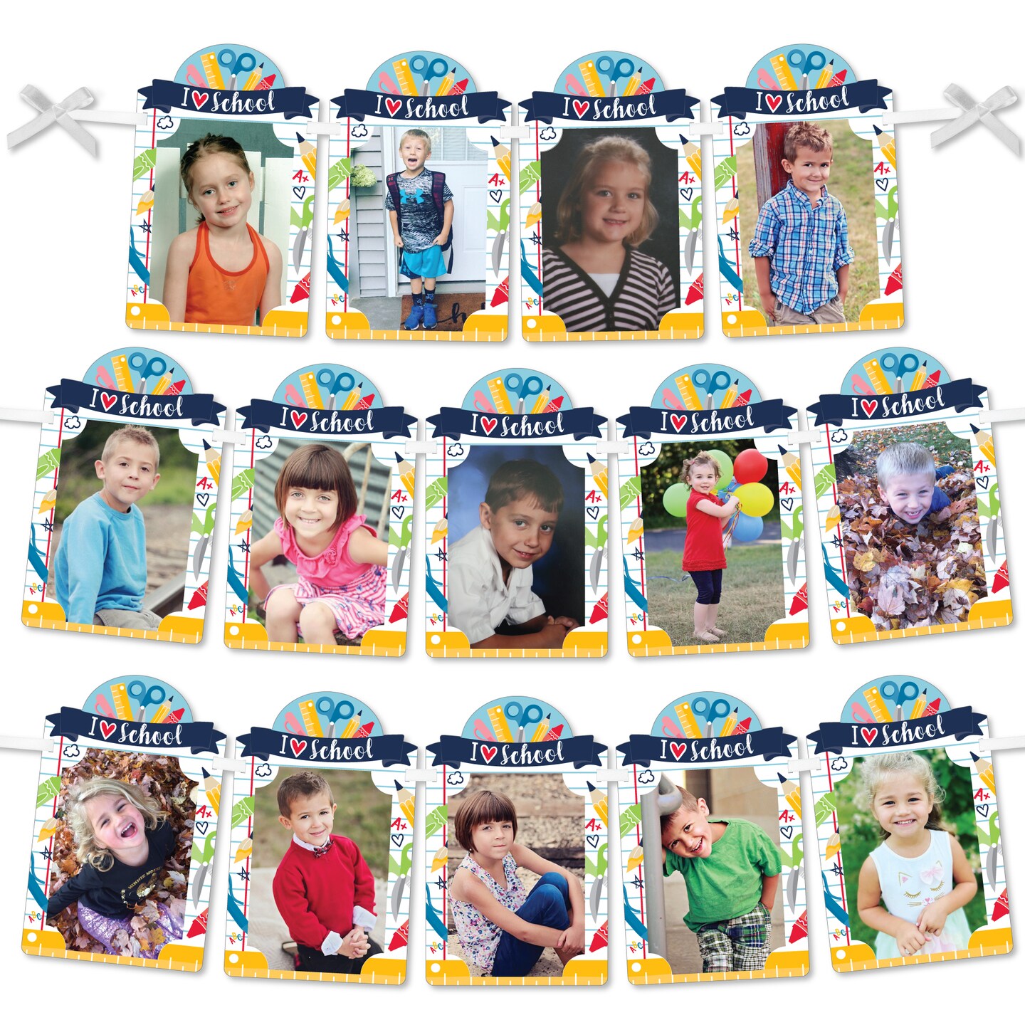 Big Dot of Happiness Back to School - DIY First Day of School Classroom Decorations Decor - Picture Display - Photo Banner